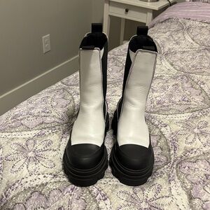 Ganni Lugboot two tone